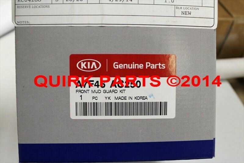 Genuine Kia Splash Guards - Front (Sx Only) A7F46-AC250