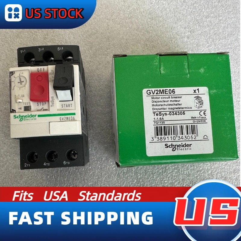 GV2ME06 Schneider NEW Manual GV2 ME06 Starter Protector: Expedited Ship US Stock
