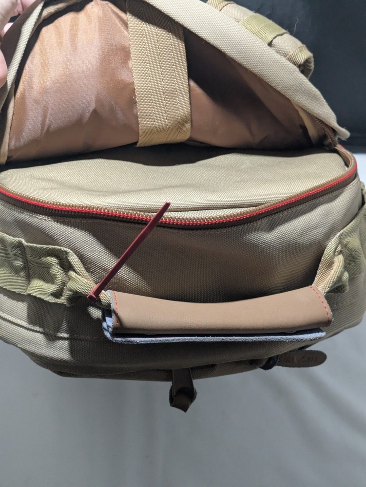 Poler Outdoor Stuff Camp Vibes Excursion Pack & Camera Insert Set In Khaki EUC