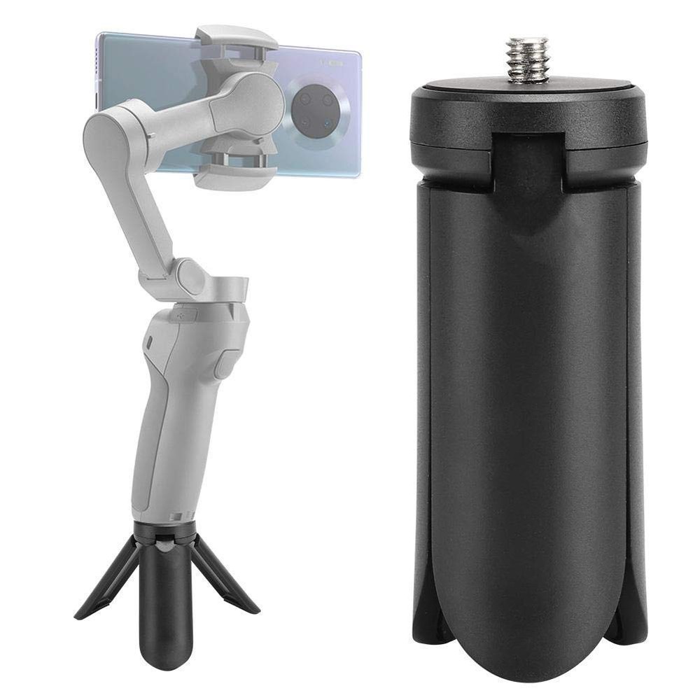 Mini Desktop Tripod, Non Slip Camera Holder Stabilizer Foldable Black