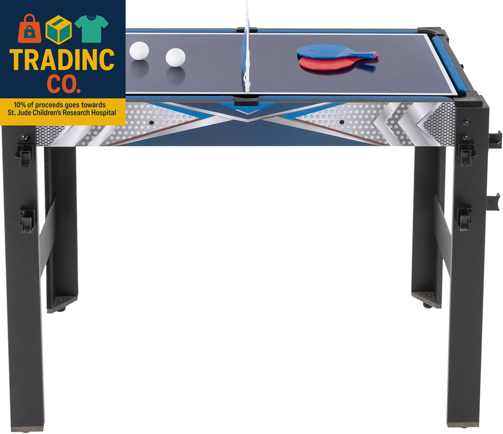 5-In-1 Multi Game Combination Table Set, Pool Table, with Billiards, Push Hockey