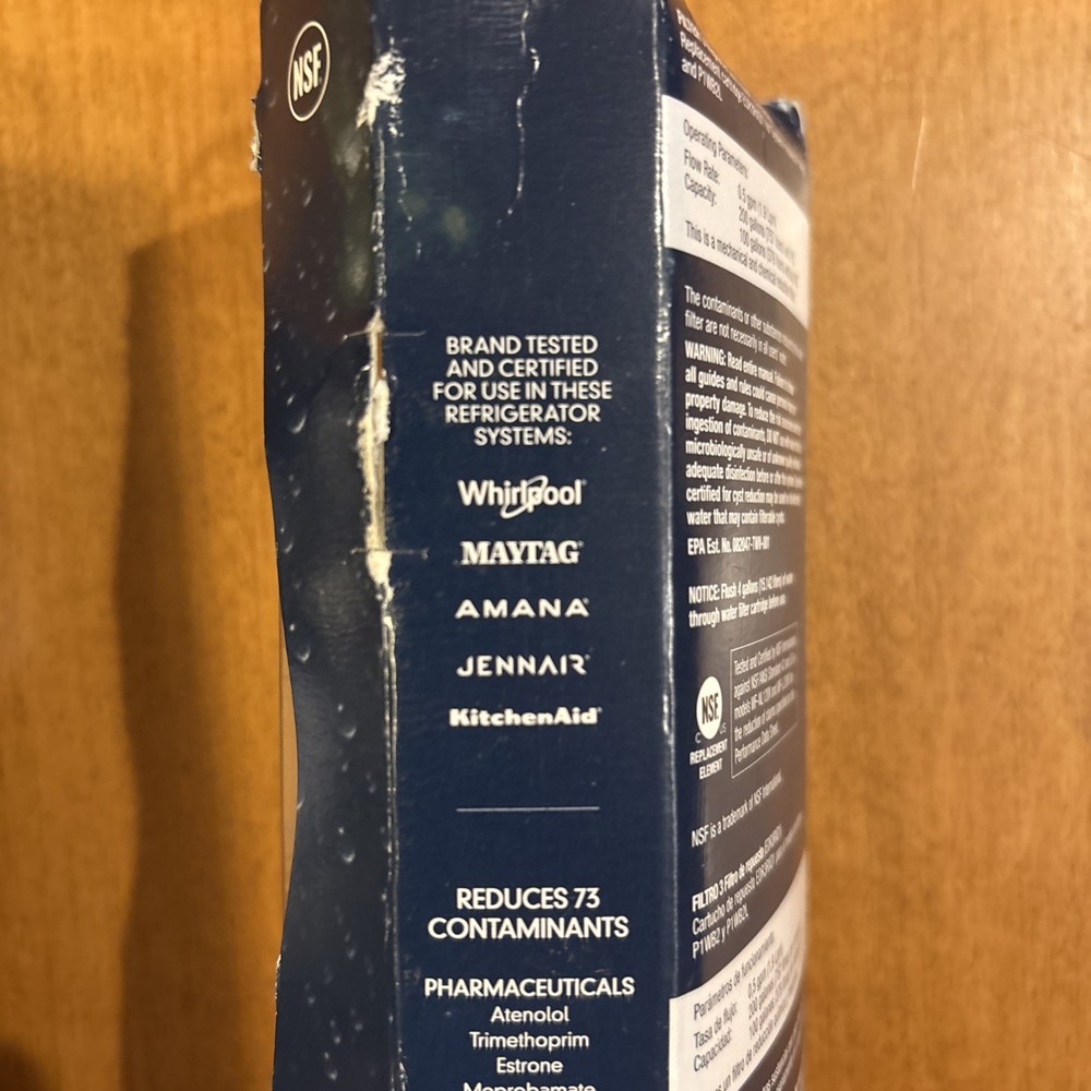 Everydrop Refrigerator Ice & Water Filter #3 - Unused - Box Damage Quantity 2