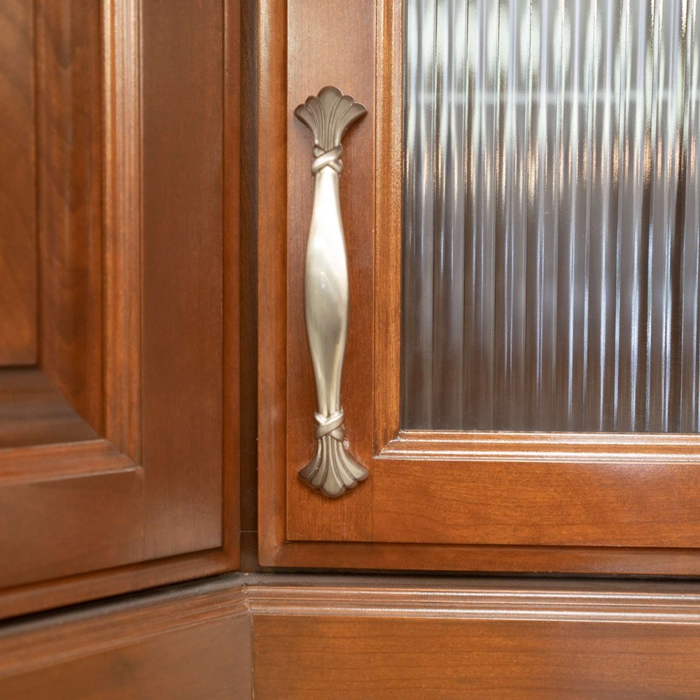 Classic Traditional Kitchen Cabinet Pulls Handles Knobs Brushed Nickel Hardware