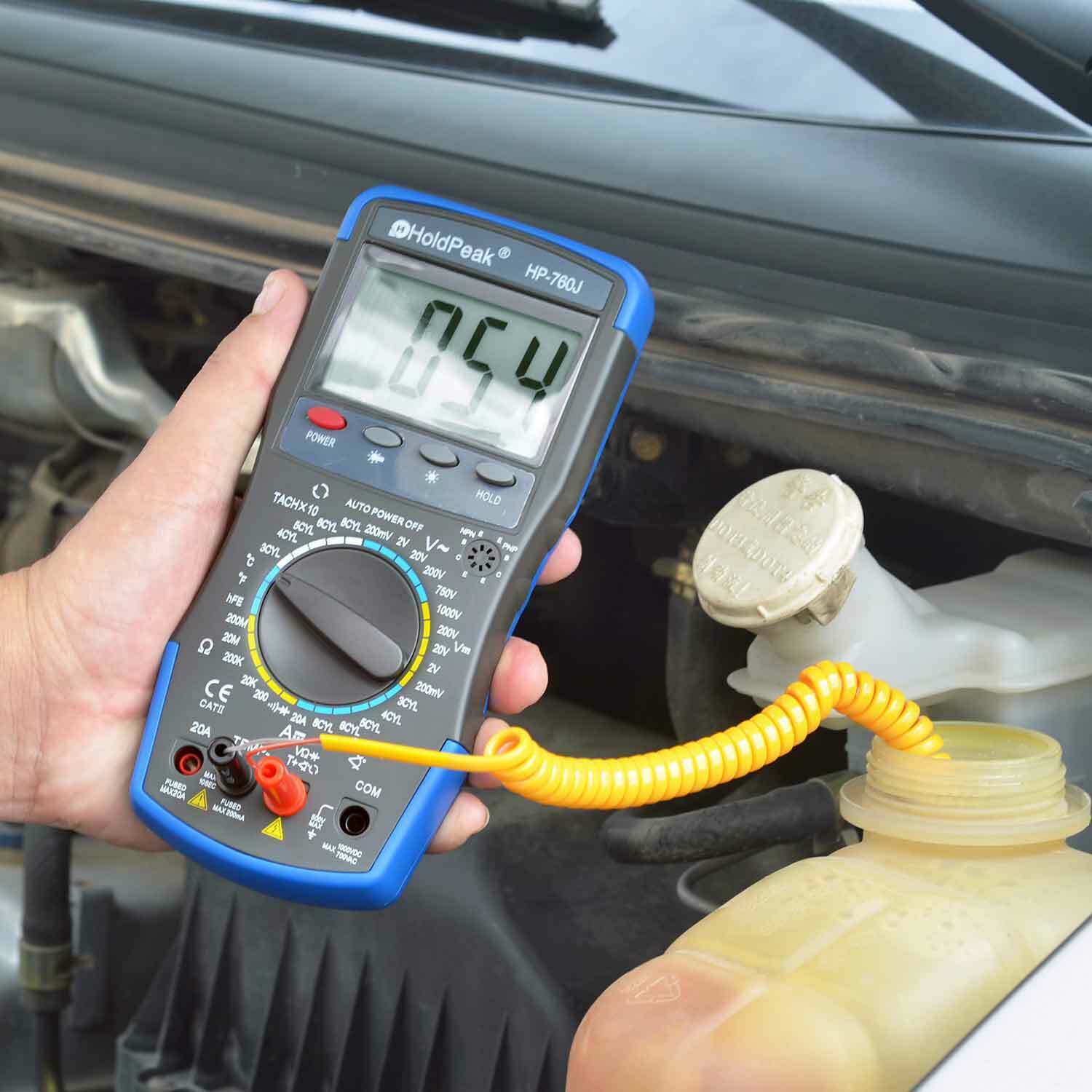 Automotive Multimeter Kit Auto Diagnostic RPM Tachometer Dwell Angle Test Leads