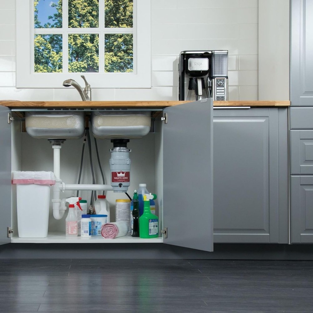High-Speed 1/2 HP Continuous Feed Garbage Disposal – Easy Installation Included