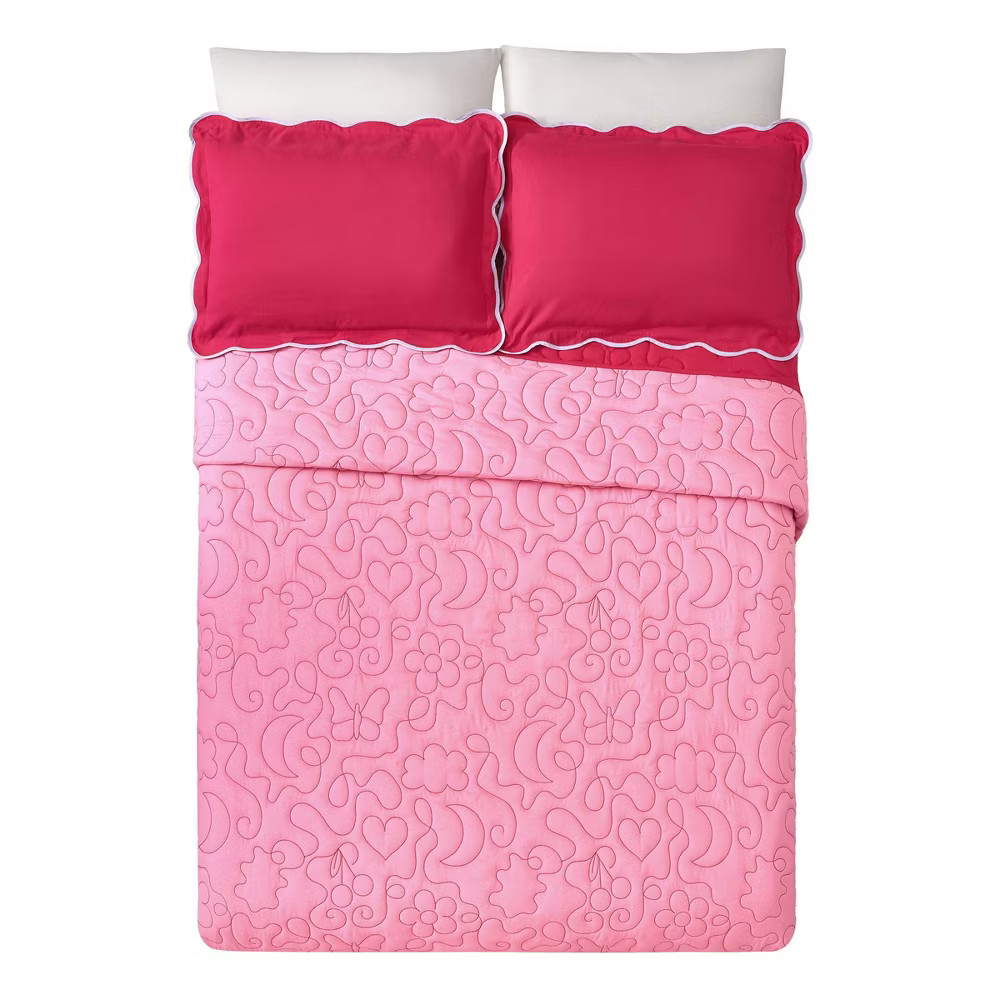 Prism Full/Queen Pink Icon Quilted Comforter