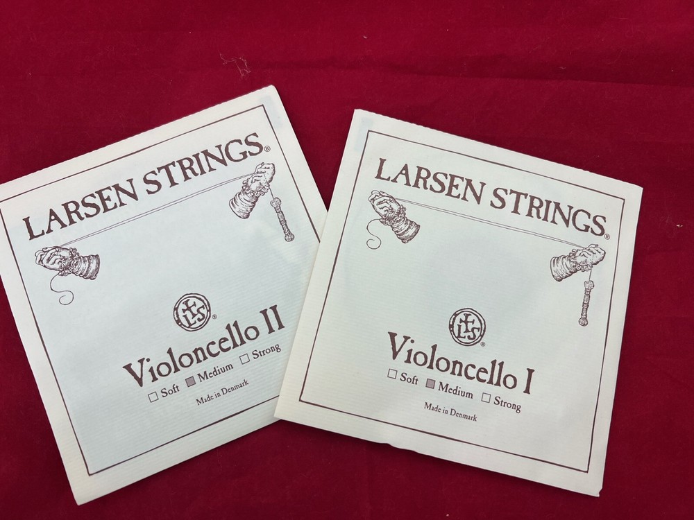 100% Authentic Larsen Cello A and D Strings Regular Medium gauge 4/4 size