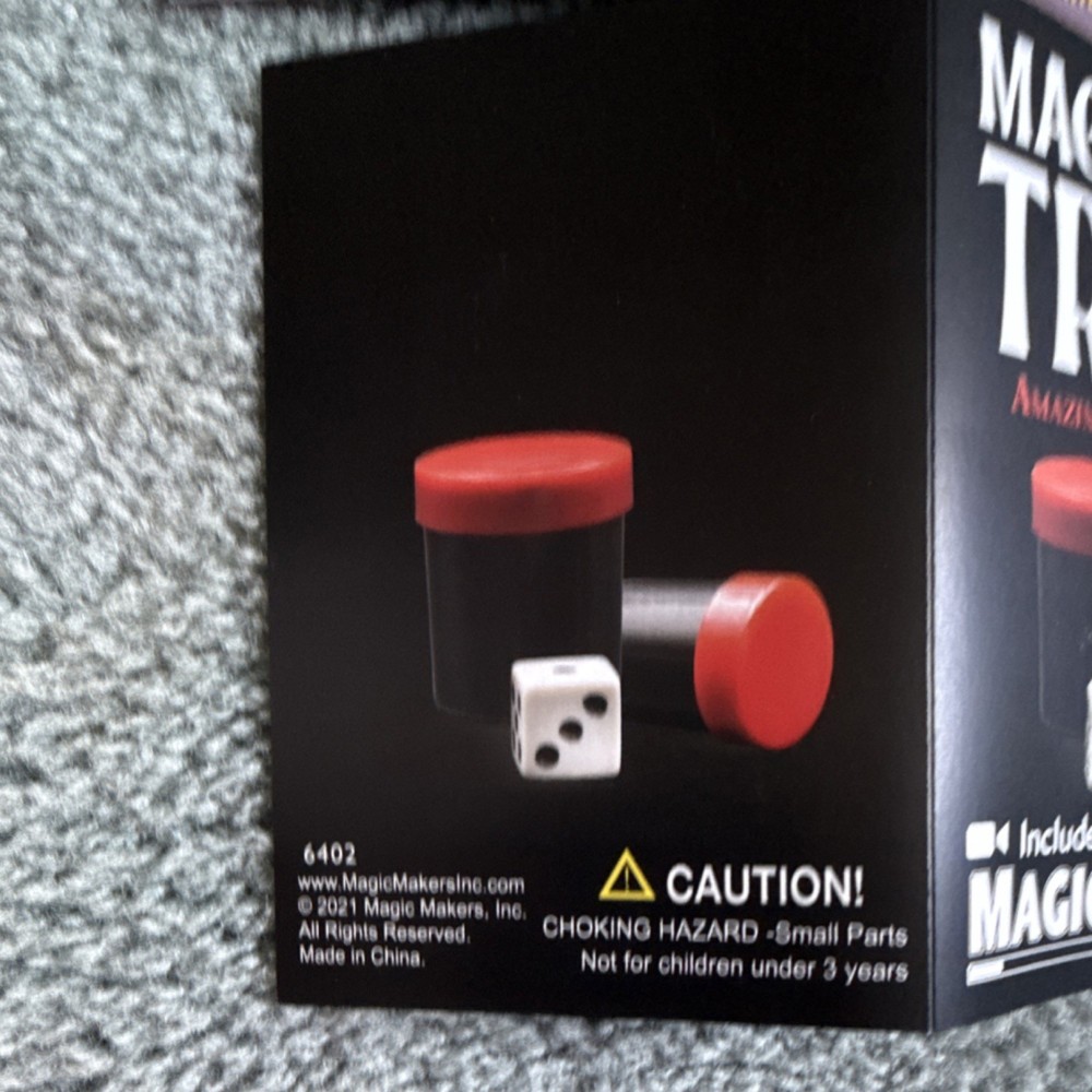 Magic Makers Magic Tricks Box Set Dice Cups Ring Master Sizzle Stick