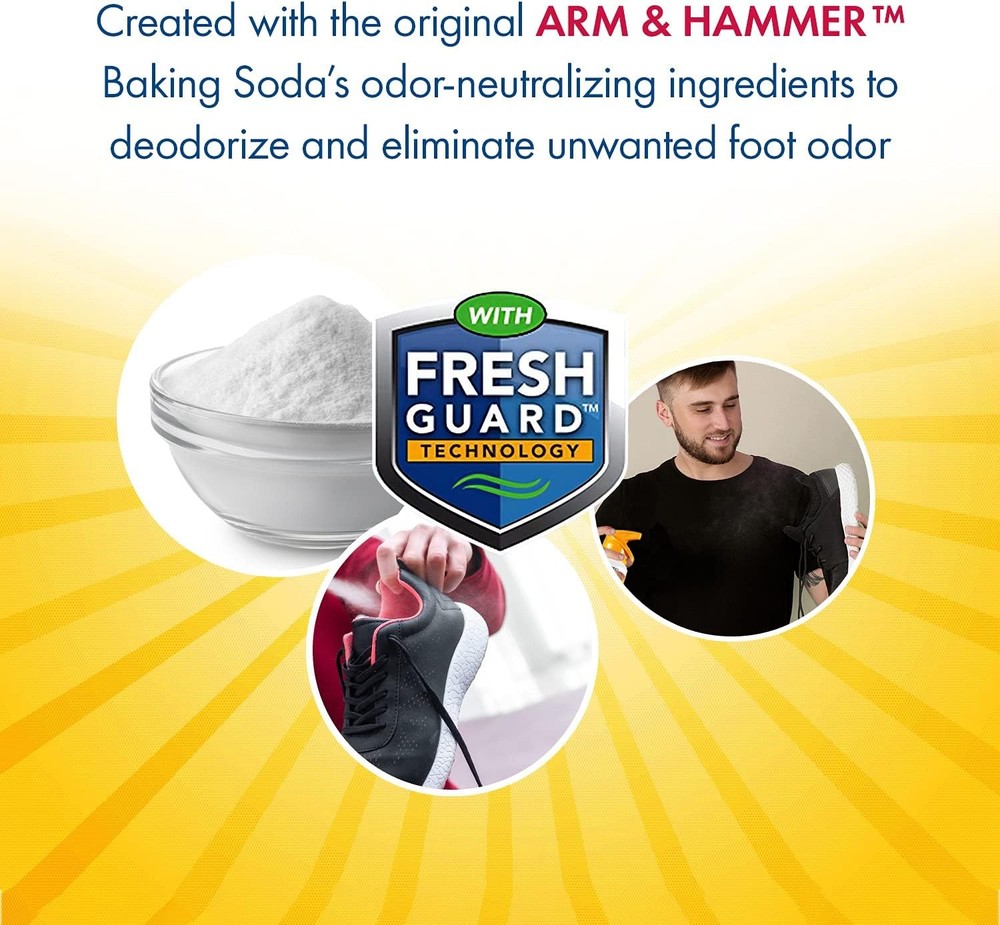 Arm and Hammer Shoe Refresher Spray, Multi-Purpose Odor Remover