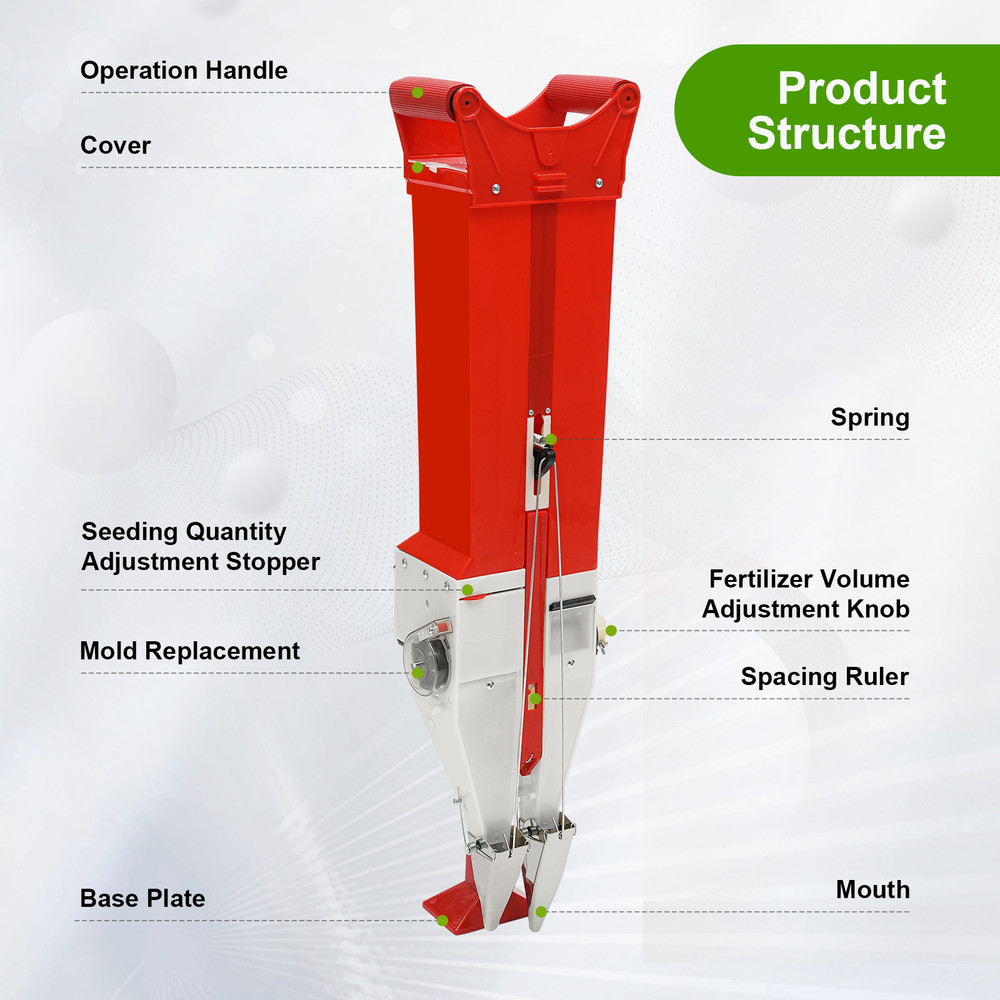 Handheld Applicator Fertilizer Corn Peanut Seed Seeder Garden Planter Tool
