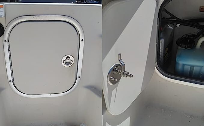 Flush Hatch Latch Turning Lift Handle Non Locking for Marine Boat Stainles Steel