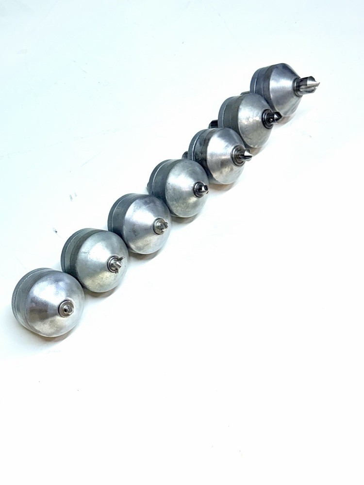 (7) T-Drill Copper Pipe Drill Tee Forming Bit Collaring 7 Pcs.
