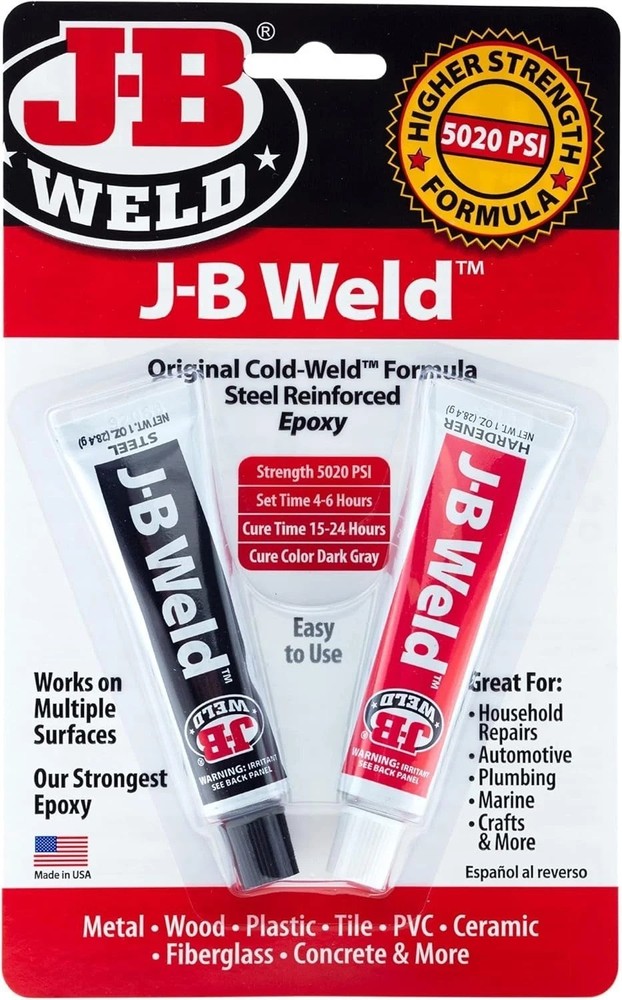 Superior Cold-Weld Two-Part Epoxy - 2 oz for Versatile Surface Bonding
