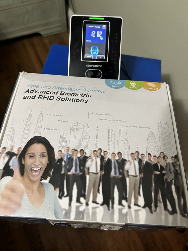 TIME SYSTEMS GEOFACE-W FACE RECOGNITION TIME CLOCK