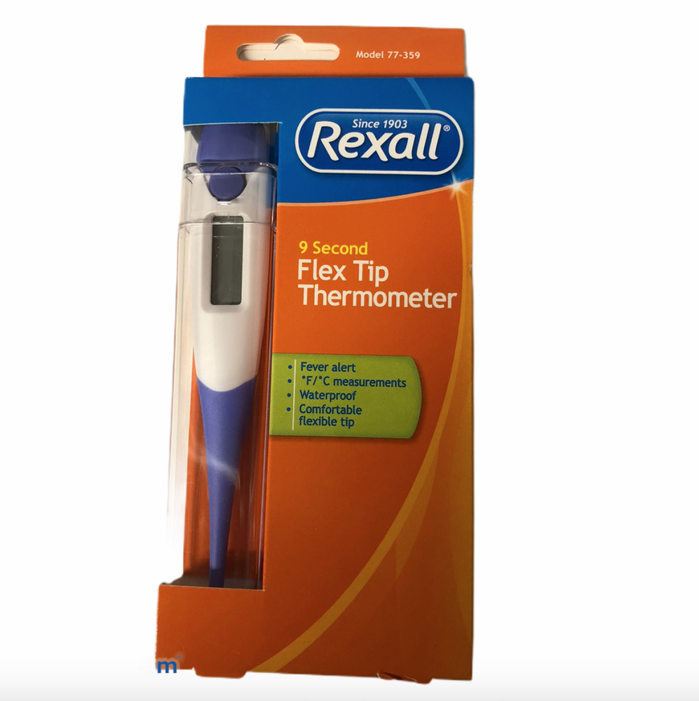 New Rexall Thermometer Digital 9 Seconds Reading Waterproof Flex Tip Fast Ship