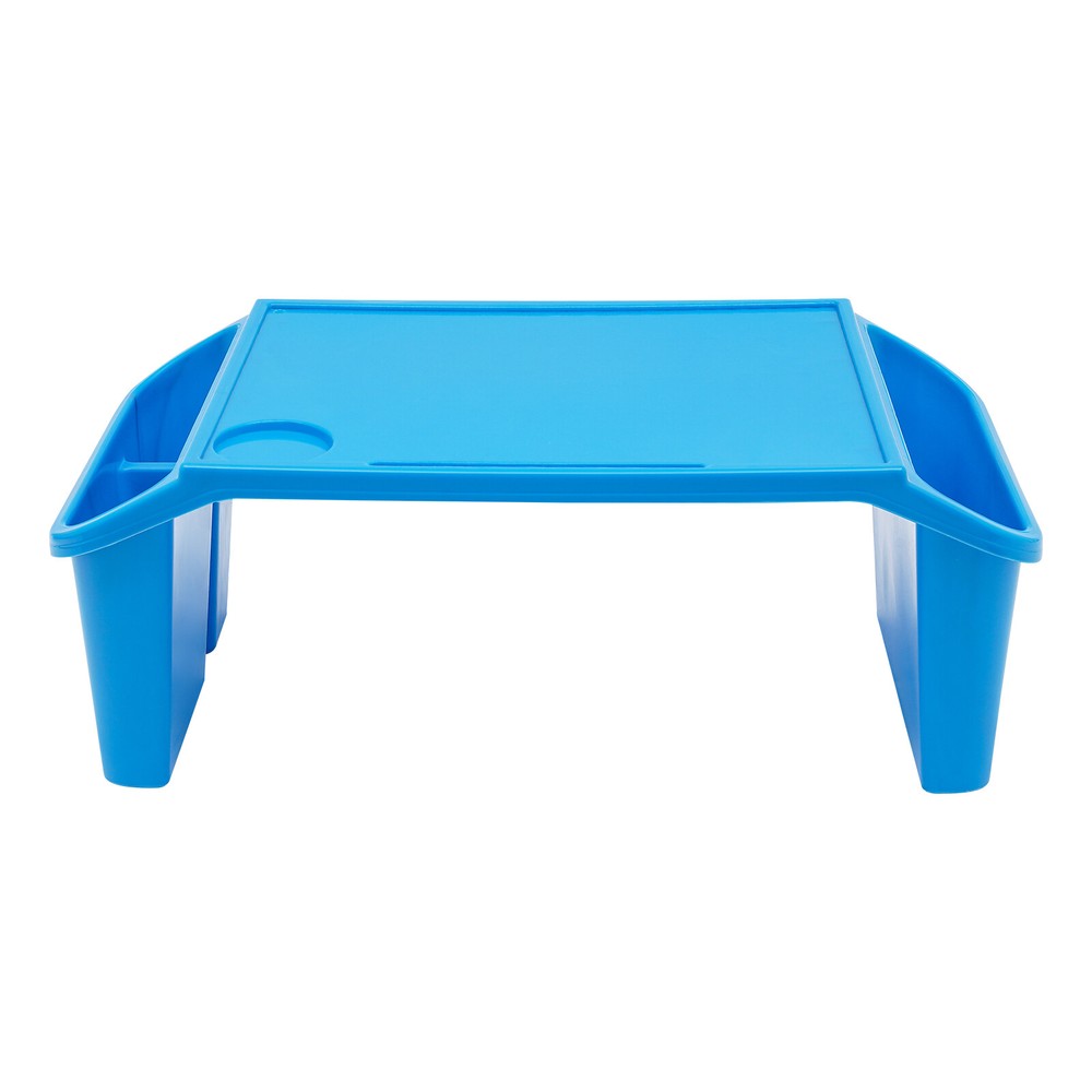 Kids Lap Desk, Portable Activity Tray with Side Storage, Stackable Plastic Desk