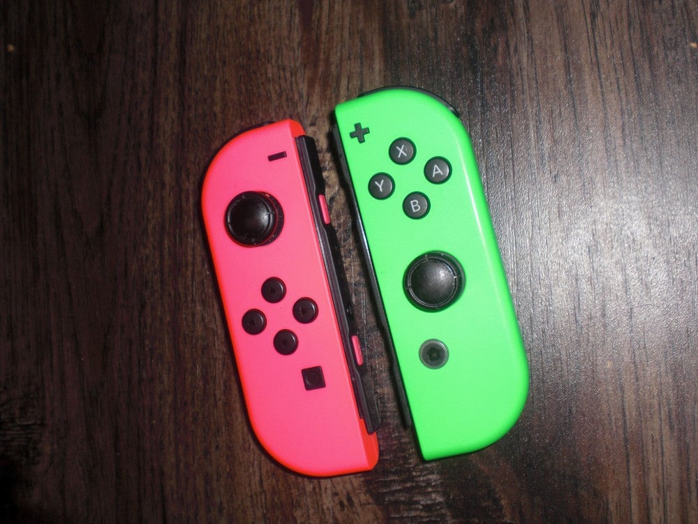 OEM Nintendo Switch Joy Con Pair Green Pink AUTHENTIC L R Left Right Controller