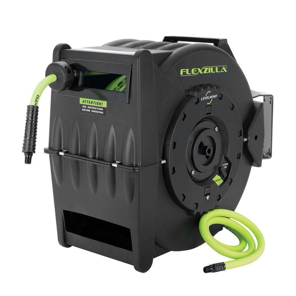 Legacy L8335FZ Flexzilla Levelwind Retractable Air Hose Reel Adjustable Bracket
