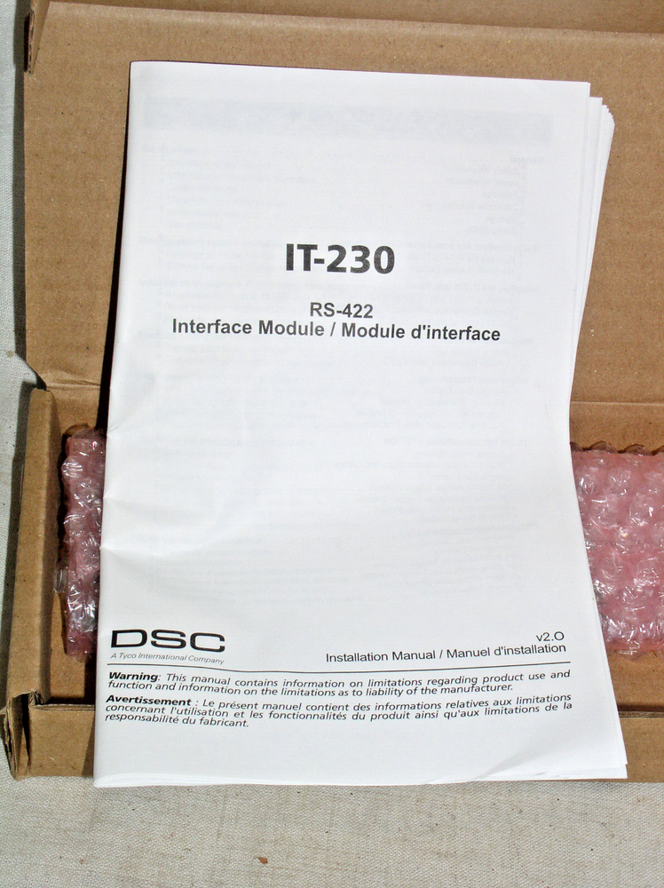 NEW DSC IT-230 ADT RS422 POWERS POWERSERIES PULSE C24 INTERFACE MODULE V4.5 USA