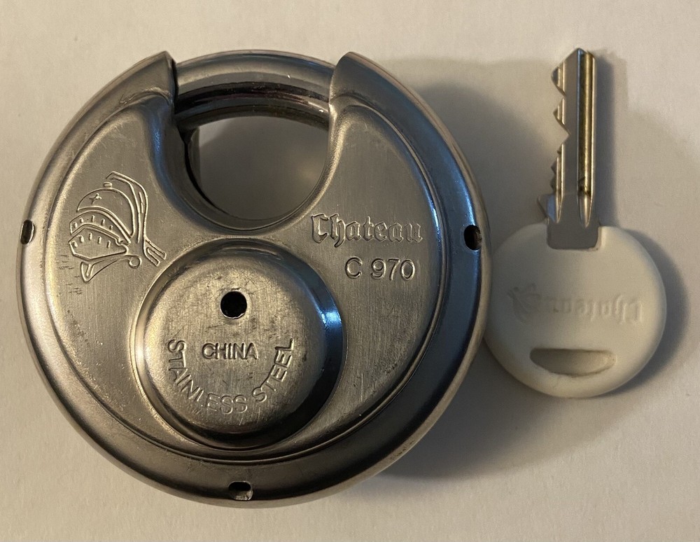 Disc padLock C970 Chateau Security Round Disk Lock
