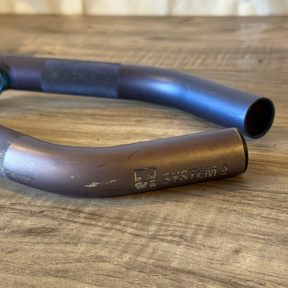 Trek System 3 Control Tech Long Bend Bar Ends Faded Blue 90s