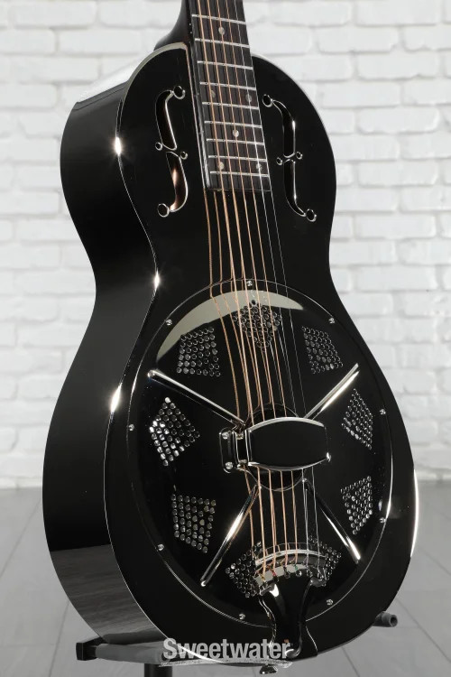 Recording King Parlor Resonator Acoustic Guitar - Nickel