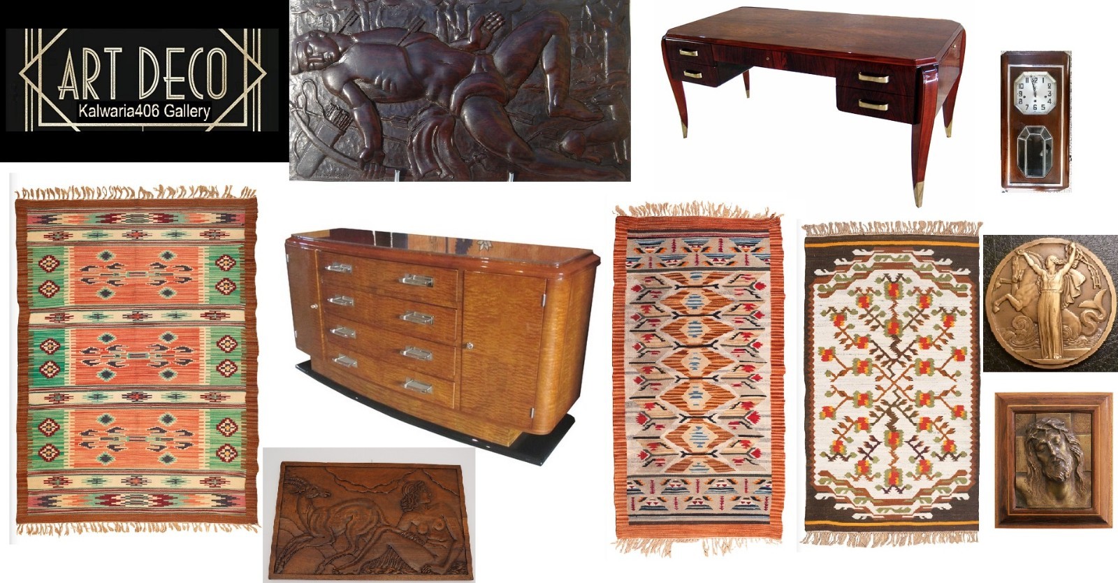 Cubism. Antique French Art Deco Bakelite Writing Set, C .1920