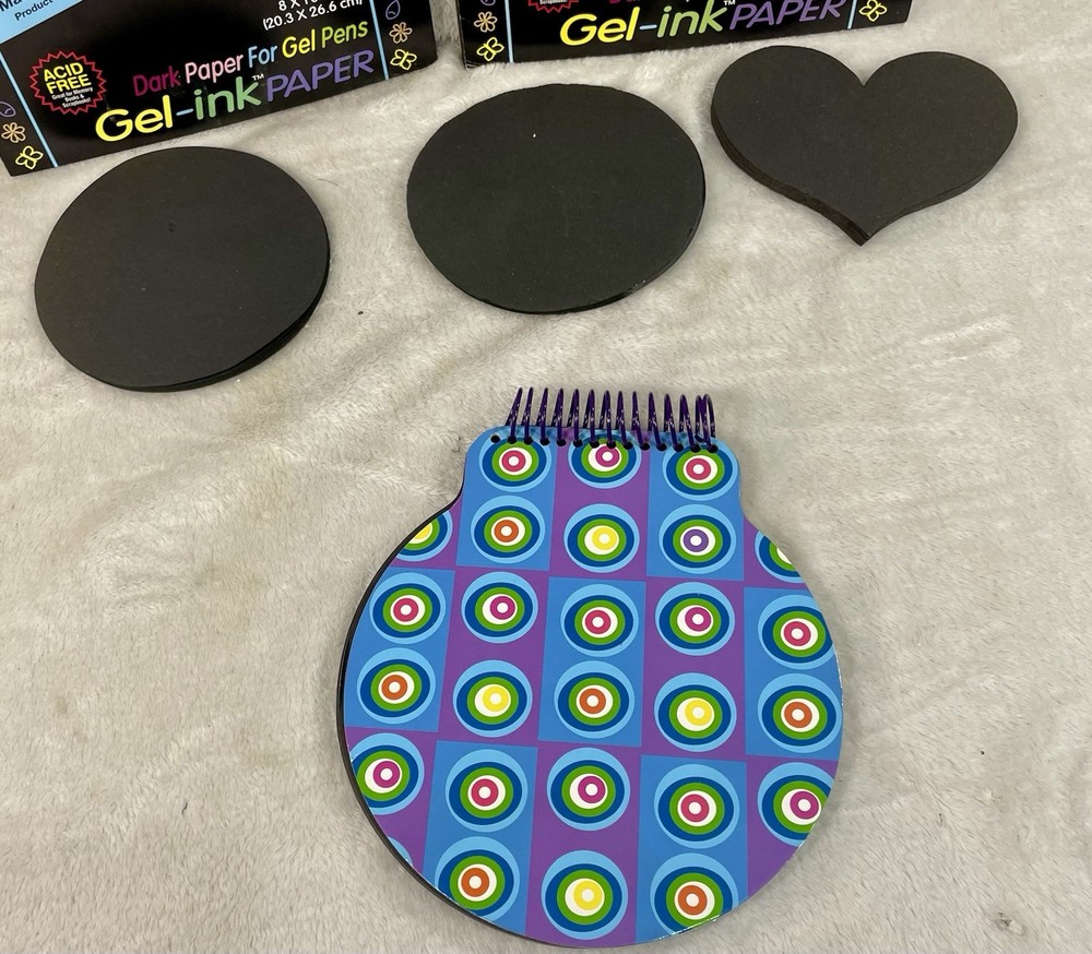 Vintage Gel Pack Black Paper/Note Pad Lot