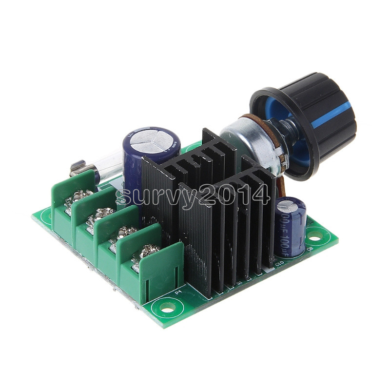 9V~50V 10A PWM DC Motor Speed Control Switch Controller Volt Regulator Dimmer