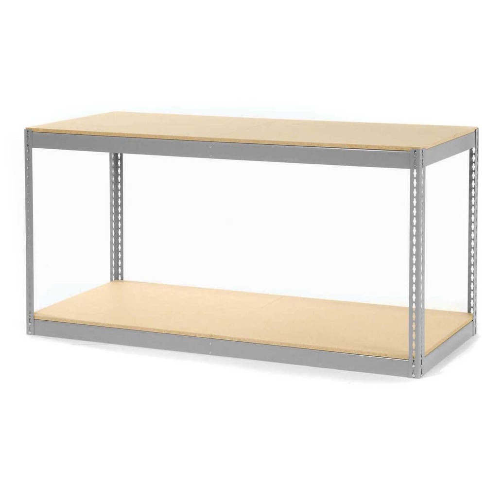 Record Storage Rack Without Boxes 72"W x 30"D x 36"H Gray