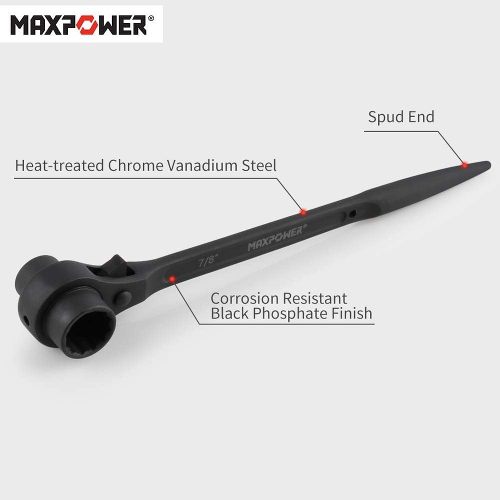 Scaffold Wrench Dual Socket Ratchet Tool