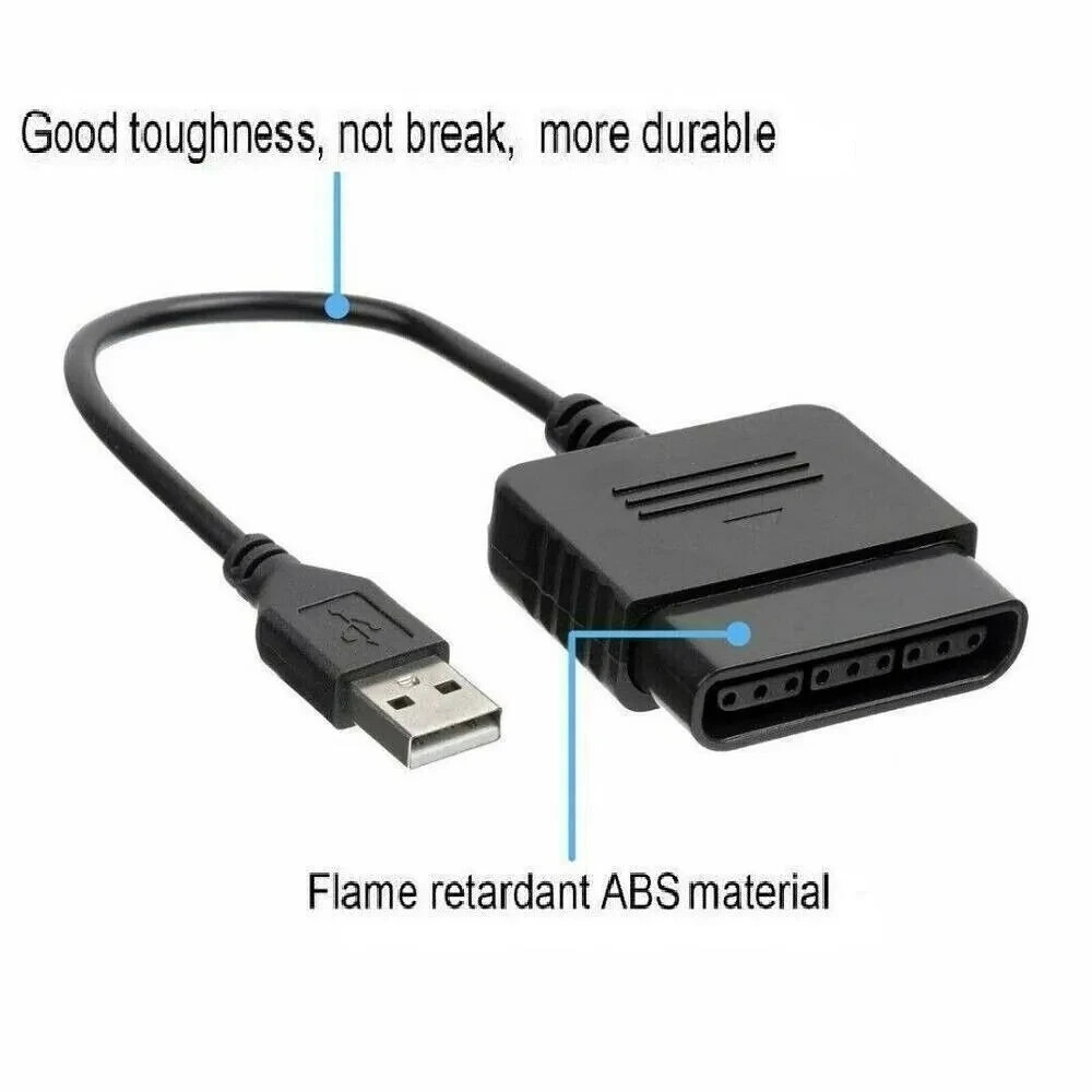 USB PS2 To PS3 Game Controller Adapter Converter Cable For Sony PlayStation 2 3