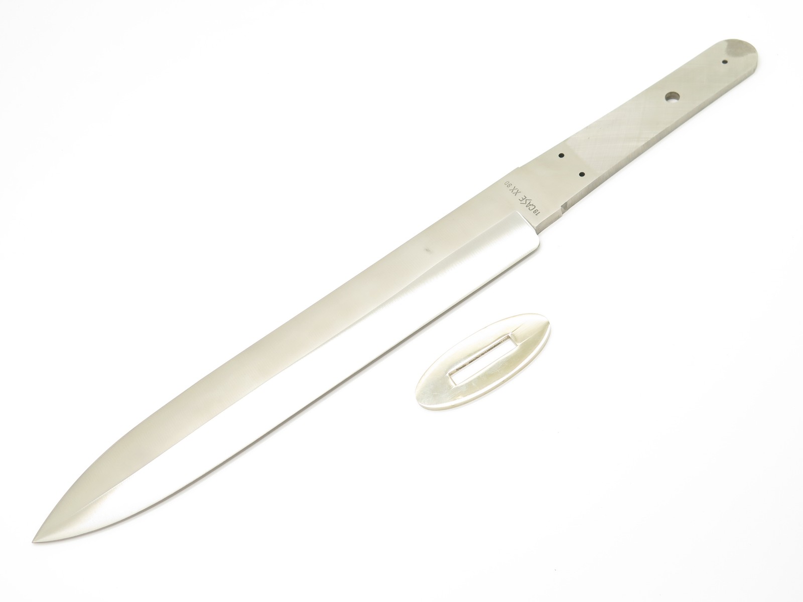 Vtg 1990 Case XX Rio Grand Bowie 10" Fixed Knife Blade Blank & Guard