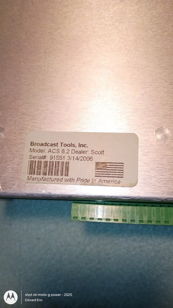 Brodacast Tools ACS 8.2 Audio Control Switcher