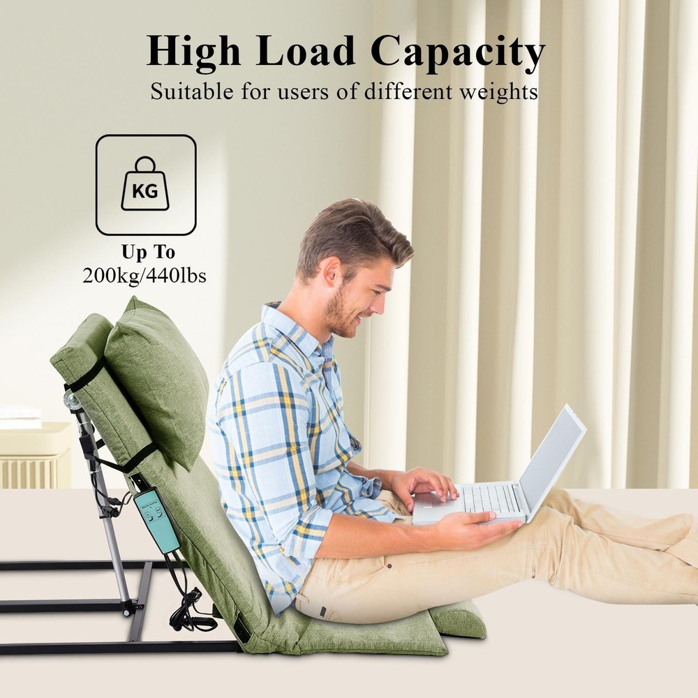 Electric Lifting Bed Backrest 2-80° Adjustable Back Rest Support For Elderly