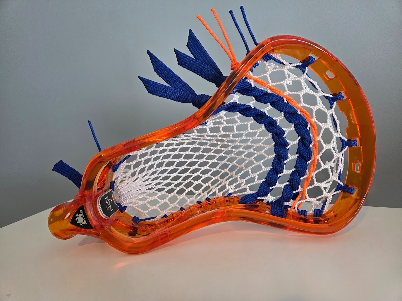 Attack Pocket New ECD ION Lava Orange Mid Low Pocket Lacrosse Head HERO 4.0