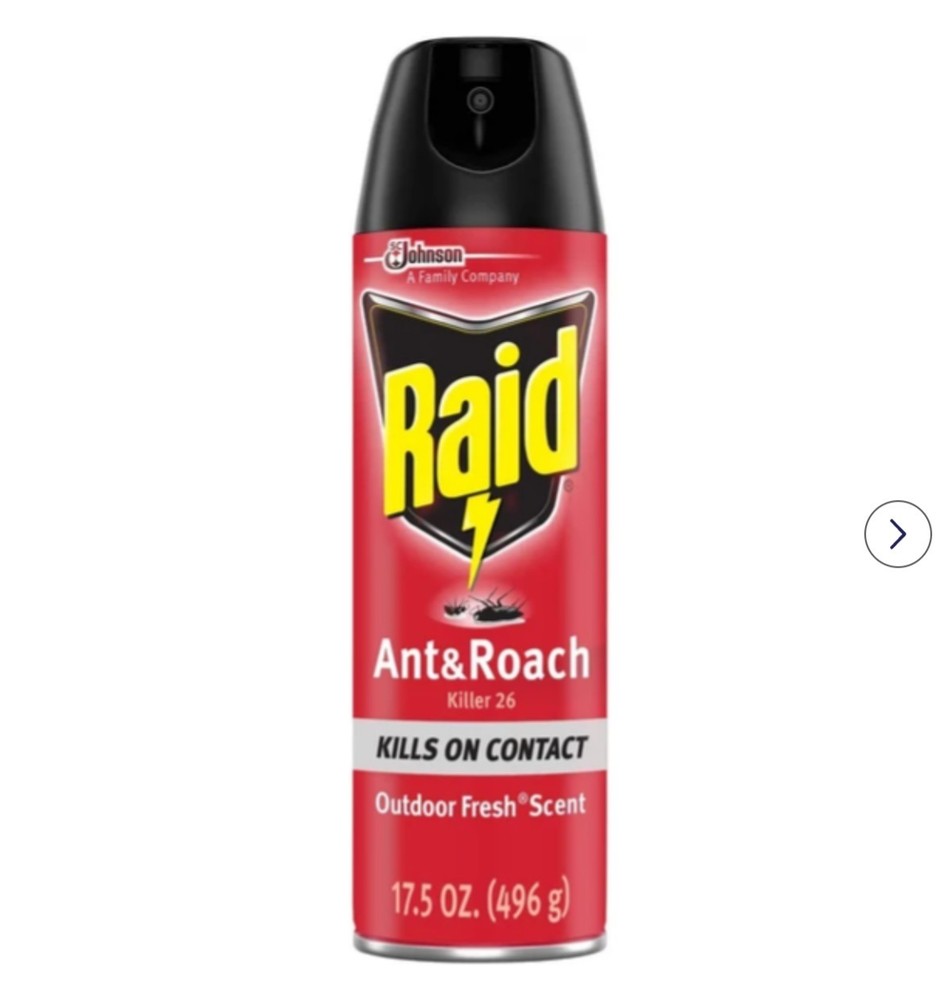 Raid Ant & Roach Killer 26 Spray for Ant & Cockroach, Ready to Use, 17.5 oz