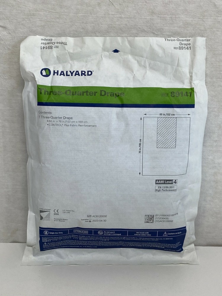 A2: Halyard Three-Quarter Drape 89141  Exp. 04-2023