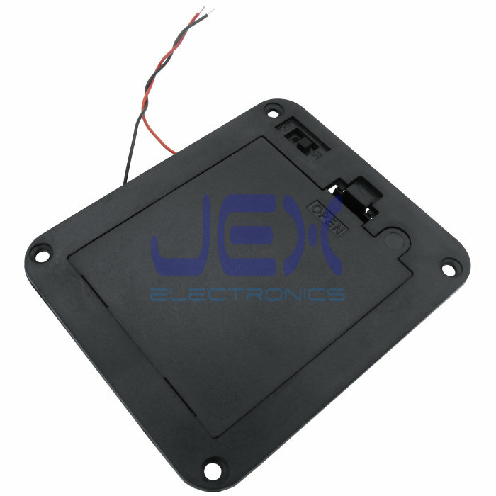 Four/4X AA DIY Panel Mount Battery Holder Case Box 6V With Power Switch & Wire