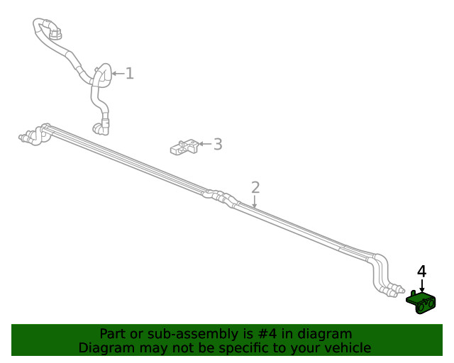 Genuine GM Outlet Hose Bracket 85140218