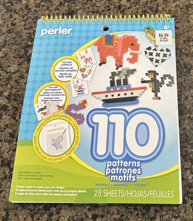 Perler Beads Pattern Book Volume 1 Full Size 110 Patterns 28 Sheets