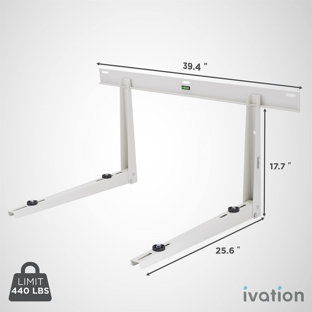 Ivation Split AC Mounting Bracket, Universal Heavy-Duty Outdoor Wall Mount