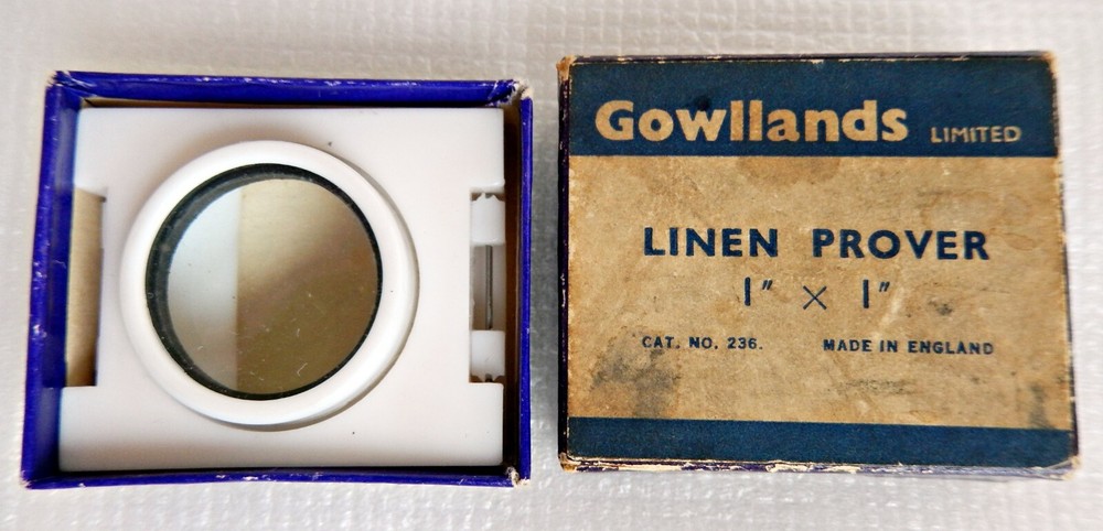 Gowllands - Linen Prover Thread Textile Counter Folding Magnifying Glass - Boxed