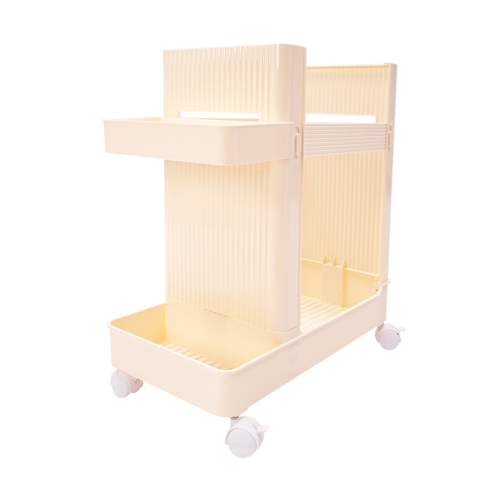 Multi-functional Storage Stand w/Wheels Rolling Workout Equipment Storage Rack