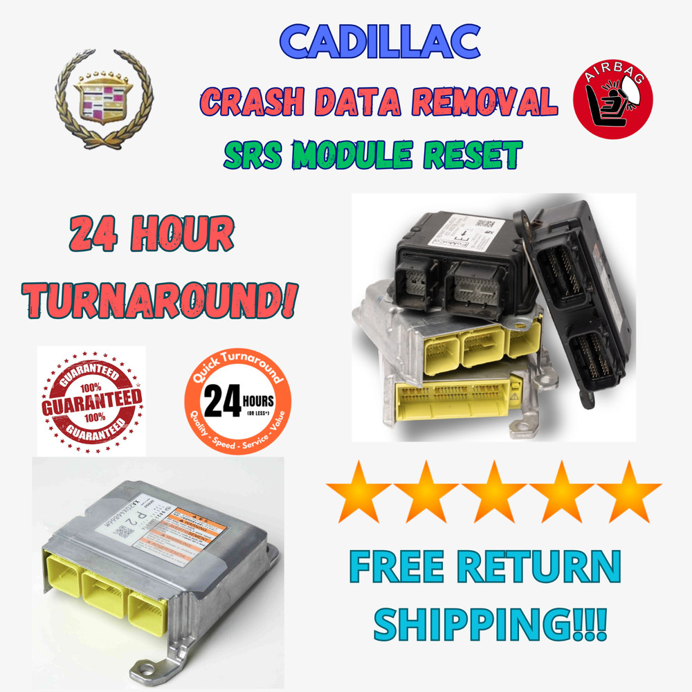 CADILLAC SRX SRS RESTRAINT CONTROL MODULE CRASH CODE REMOVAL RESET