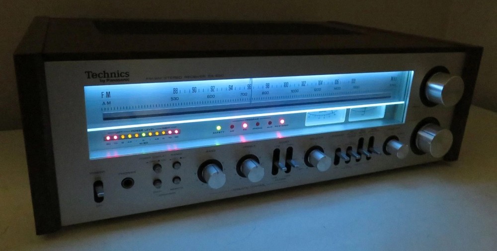 TECHNICS SA-600 RECEIVER WORKS PERFECT SERVICED FULLY RECAPPED + LED's