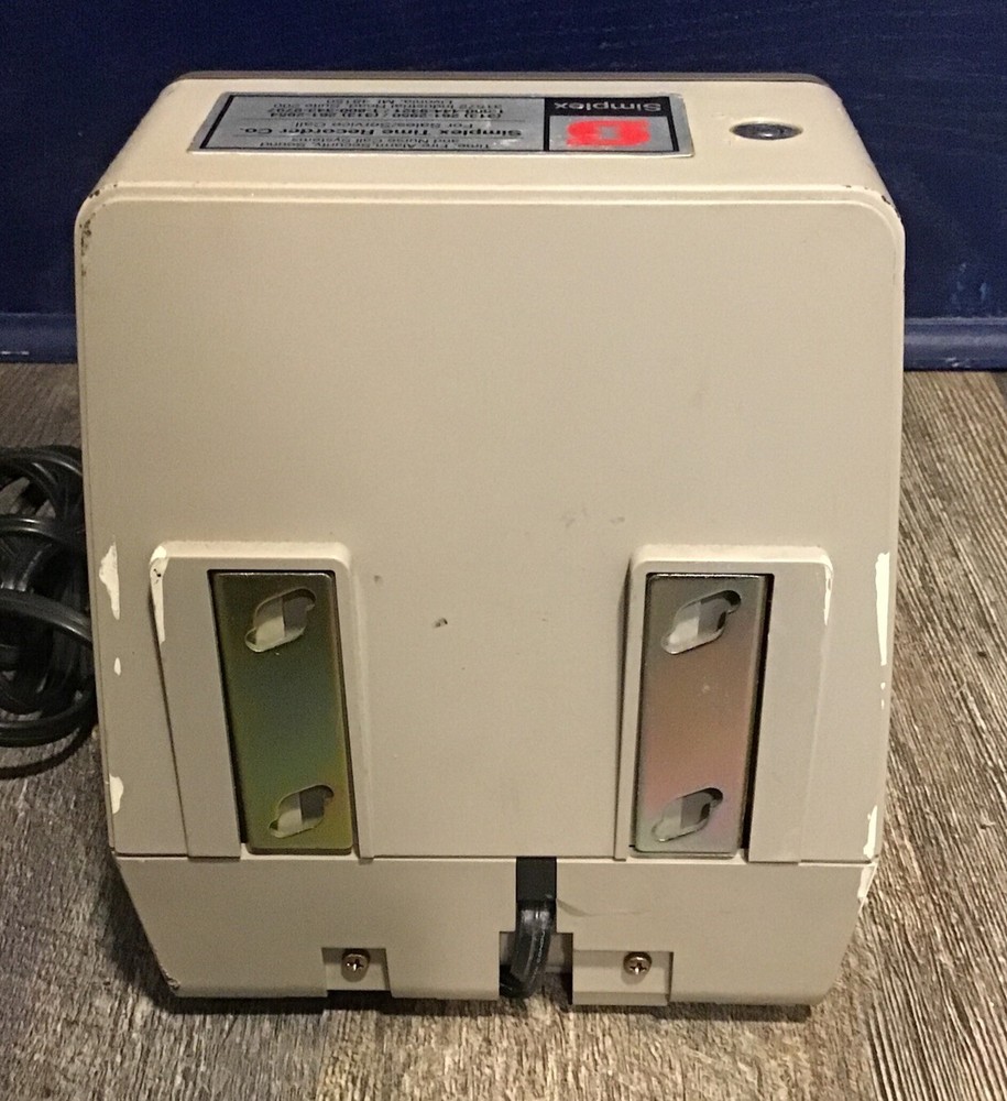 Patriot Simplex Model 1602 Wall Mount Digital Employee Time Clock Working Japan