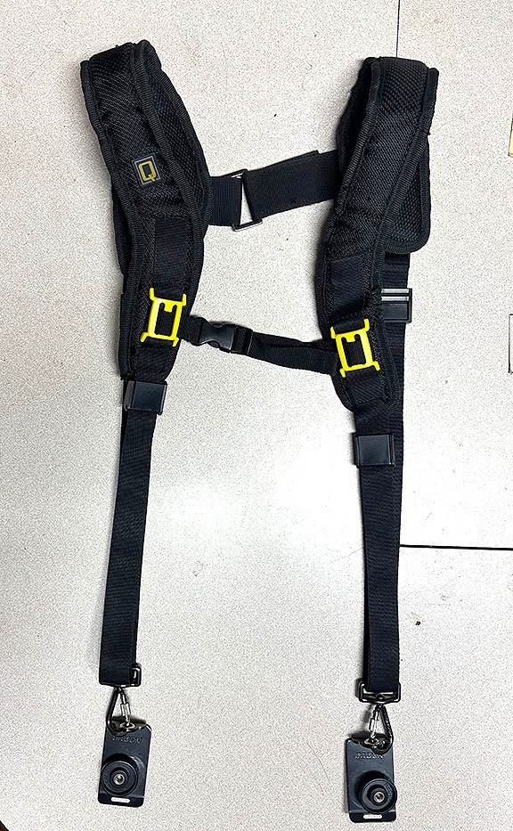 Caden Professional Double Dual Camera Shoulder Harness Quick Release Adjustable