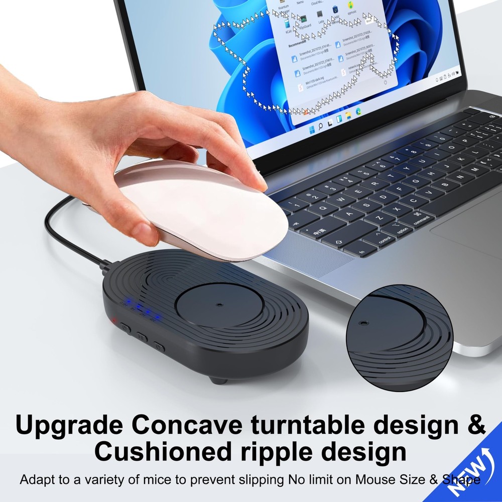 Mouse Jiggler Undetectable with Timer, Driver-Free Mouse Mover Wiggler Random...