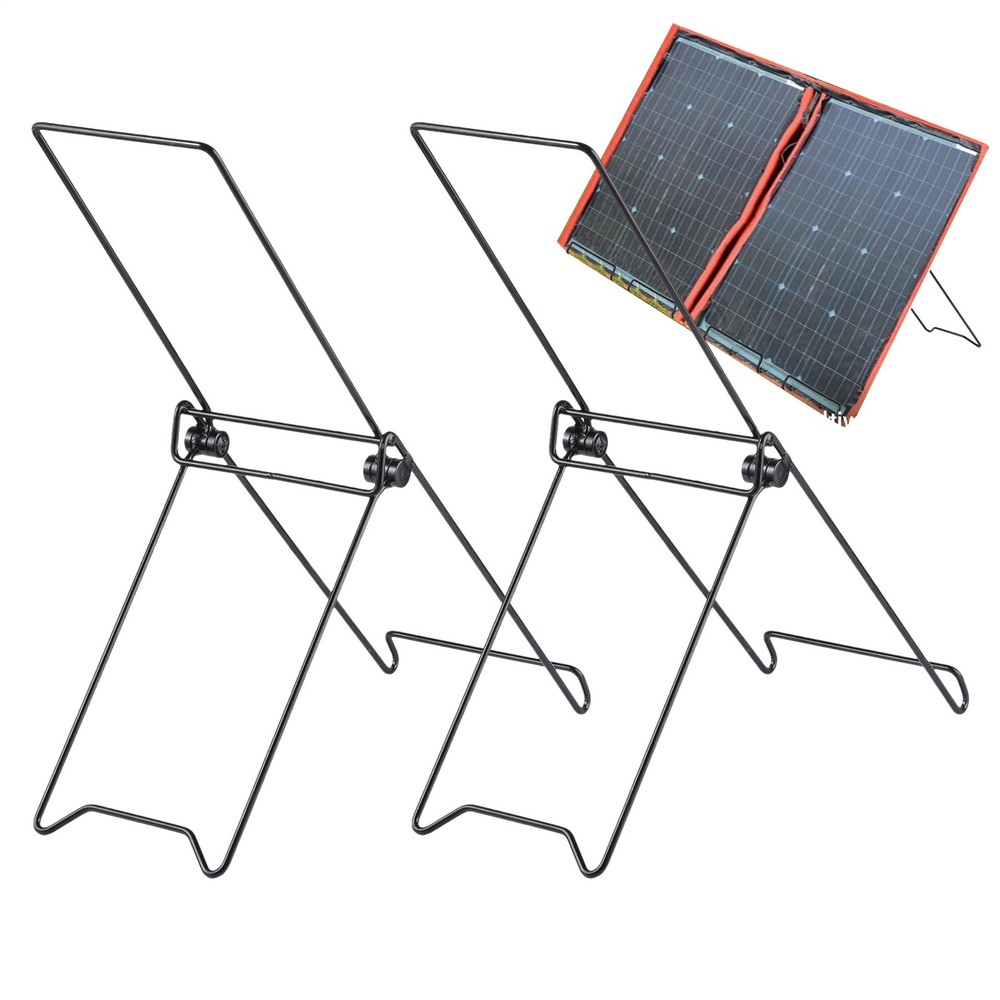 Solar Mount 2 Pieces Portable Folding Solar Panel Rack Foldable Rack